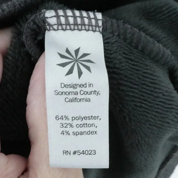 Athleta Hoodie Womens‎ Small Charcoal Gray Funnel Neck Kangaroo Pocket - Picture 15 of 16